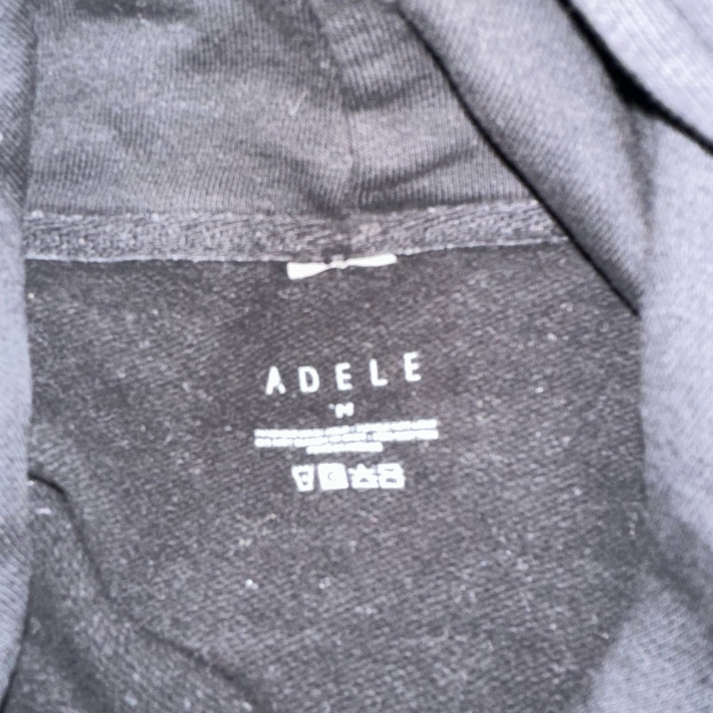 Adele Residency Black Sweatshirt with Subtle Logo Design - Picture 3 of 3